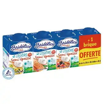 Auchan Crème Légère Semi-Épaisse Bridélice offre