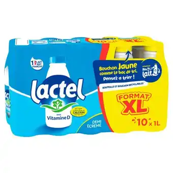 Auchan Lait Demi-Écrémé Lactel offre