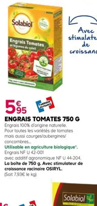 Kiriel ENGRAIS TOMATES offre