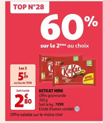Auchan Supermarché KITKAT MINI offre