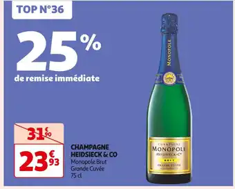 Auchan Supermarché HEIDSIECK & CO CHAMPAGNE offre