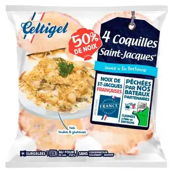 Auchan Coquilles Saint-Jacques À La Bretonne Surgelées Celtigel offre