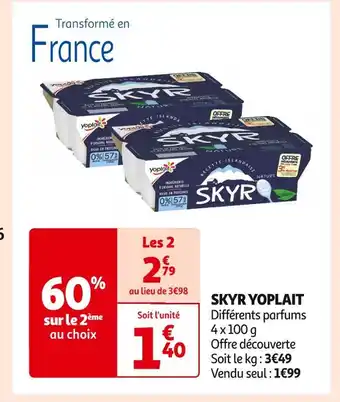 Auchan Supermarché YOPLAIT SKYR offre