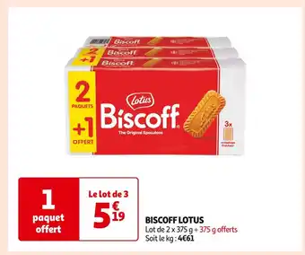 Auchan Supermarché LOTUS BISCOFF offre