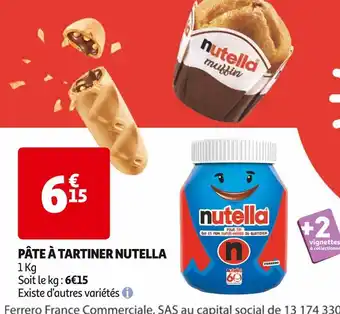 Auchan Supermarché NUTELLA PÂTE À TARTINER offre