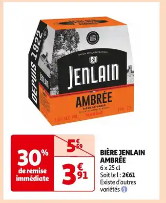 Auchan Supermarché JENLAIN BIÈRE AMBRÉE offre