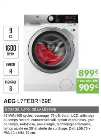 Copra Aeg L7FEBR169E offre