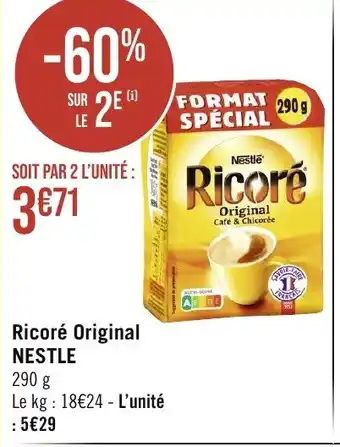 Géant Casino Ricoré Original NESTLE offre