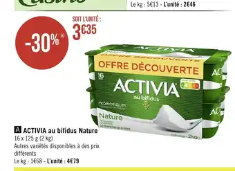 Géant Casino ACTIVIA au bifidus offre