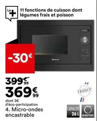 BUT Micro-ondes encastrable offre