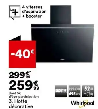 BUT Hotte décorative offre