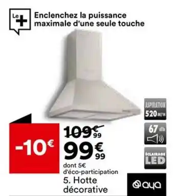 BUT Hotte décorative offre