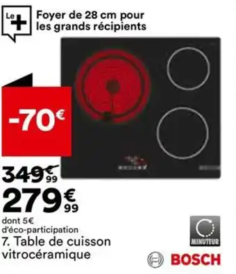 BUT Table de cuisson vitrocéramique offre