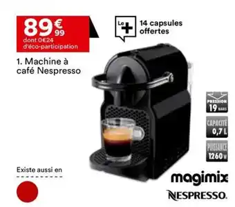 BUT Machine à café Nespresso offre