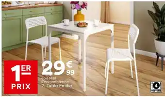 BUT Table Emilie offre