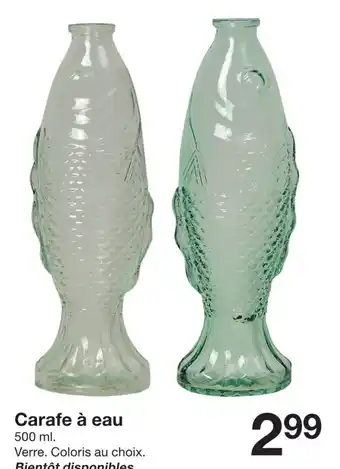 Zeeman Carafe à eau Verre. Coloris au choix. Bientôt disponibles offre