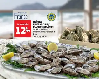 HUÎTRES FINES DE CLAIRE MARENNES OLÉRON