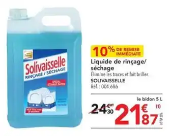 METRO Liquide de rinçage/ séchage offre