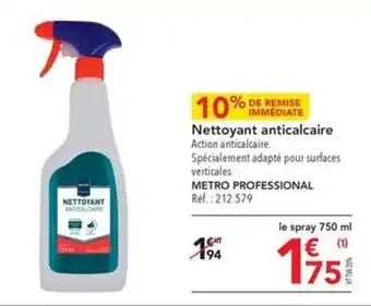 METRO Nettoyant anticalcaire offre