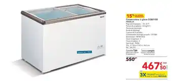 METRO Conservateur à glace CGB210D FRIGELUX offre