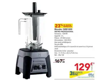 Blender GBB1000 METRO PROFESSIONAL