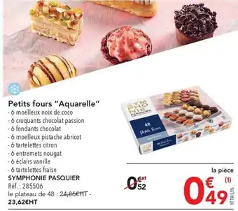 METRO Petits fours "Aquarelle" offre