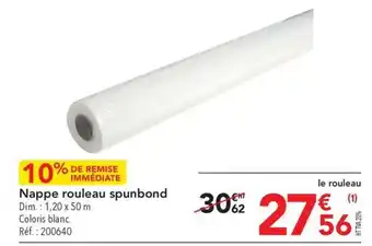 METRO Nappe rouleau spunbond offre