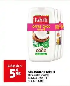 Auchan Tahiti - gel douche offre