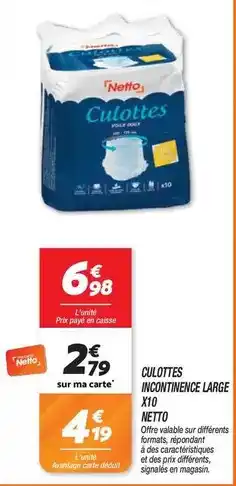 Auchan Always - serviettes cotton protection offre