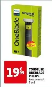 Auchan Philips - tondeuse one blade offre