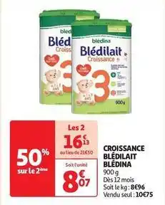 Auchan Supermarché Blédina - croissance bledilait offre