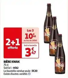 Auchan Bière kwak offre