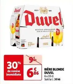 Auchan Duvel - bière blonde offre