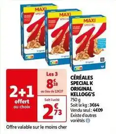 Auchan Kellogg's - cereales special k original offre