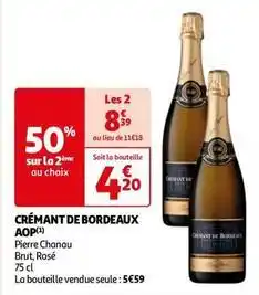 Auchan Pierre chanau - cremant de bordeaux aop offre