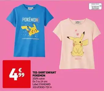 Auchan Pokemon - tee-shirt enfant offre