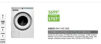 Copra Asko W4114C.W/2 offre