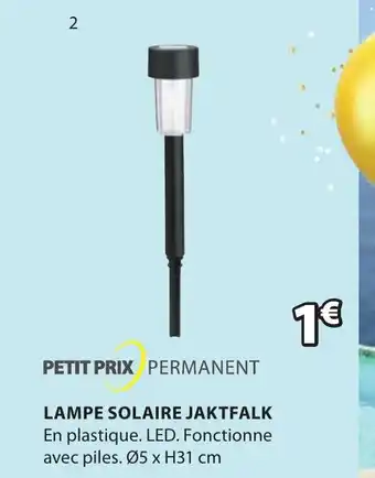 JYSK Lampe Solaire Jaktfalk offre