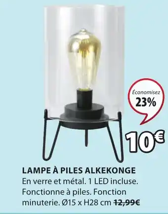 JYSK Lampe a Piles Alkekonge offre