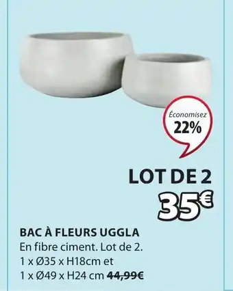 JYSK Bac a Fleurs uggla offre