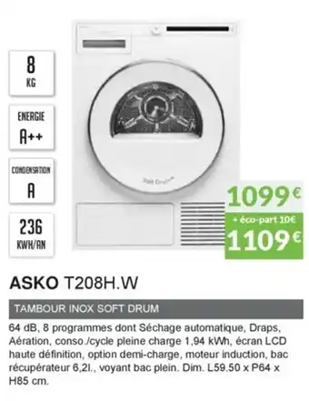 Copra Asko T208H.W offre