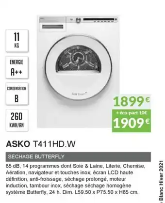 Copra Asko T411HD.W offre