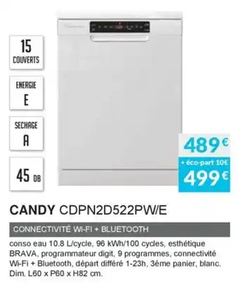Copra Candy CDPN2D522PW/E offre