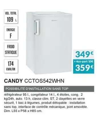 Copra Candy CCTO542WHN offre