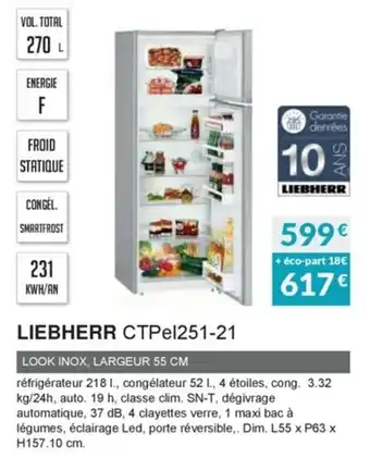 Copra Liebherr CTPEL251-21 offre