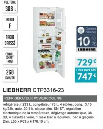 Copra Liebherr CTP3316-23 offre