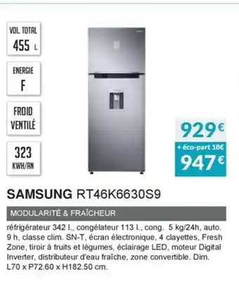 Copra Samsung RT46K6630S9 offre