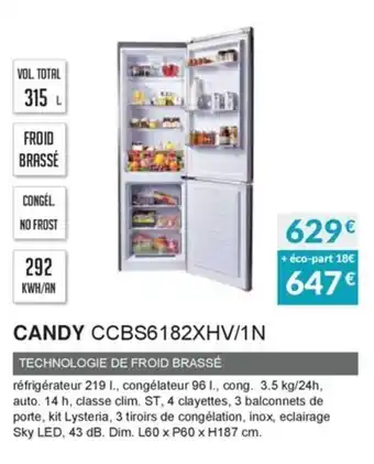Copra Candy CCBS6182XHV/1N offre