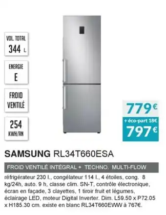 Copra Samsung RL34T660ESA offre