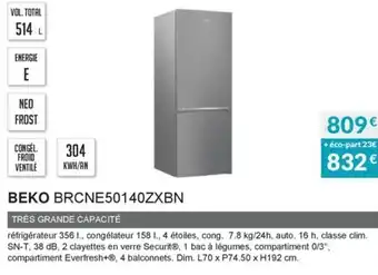 Copra Beko BRNCNE50140ZXBN offre